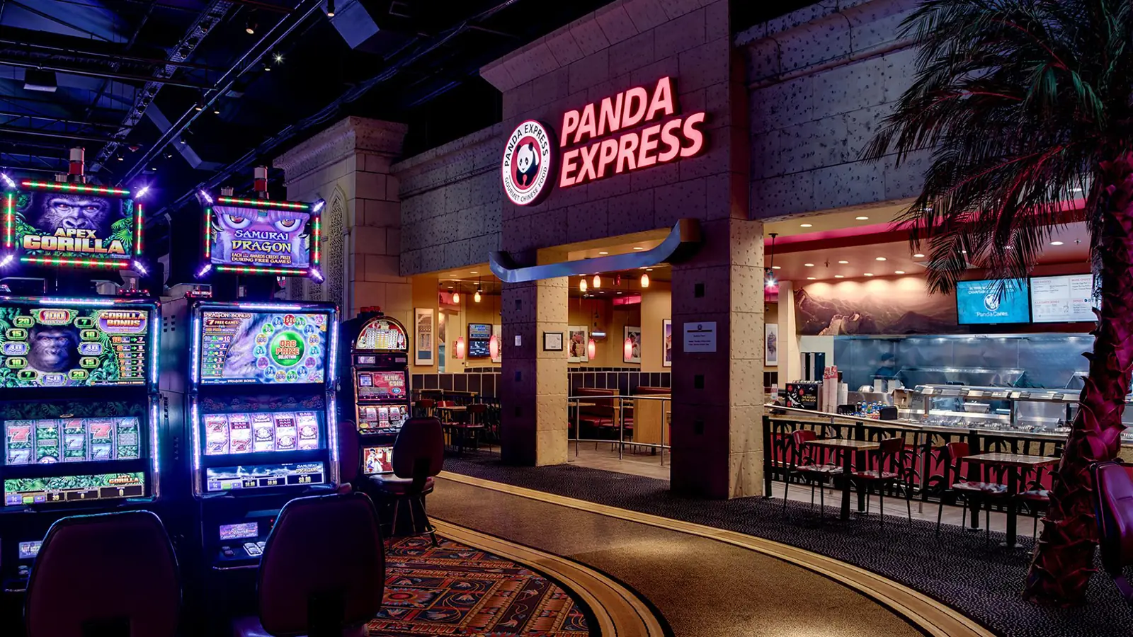 The Exterior of Panda Express at WinStar World Casino and Resort.