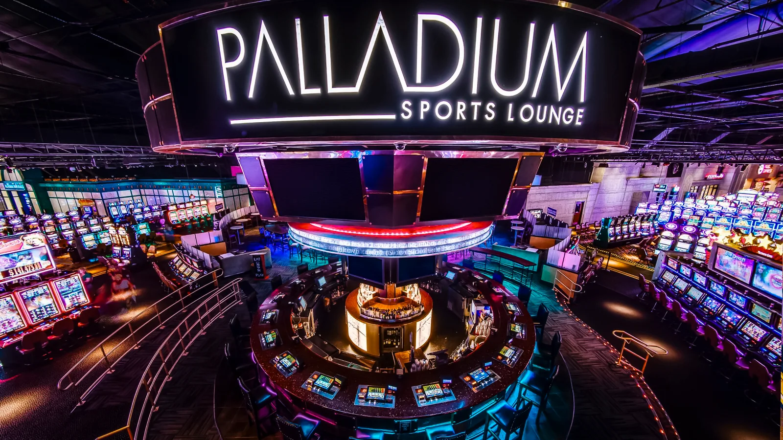 Wide shot of Palladium Sports Lounge