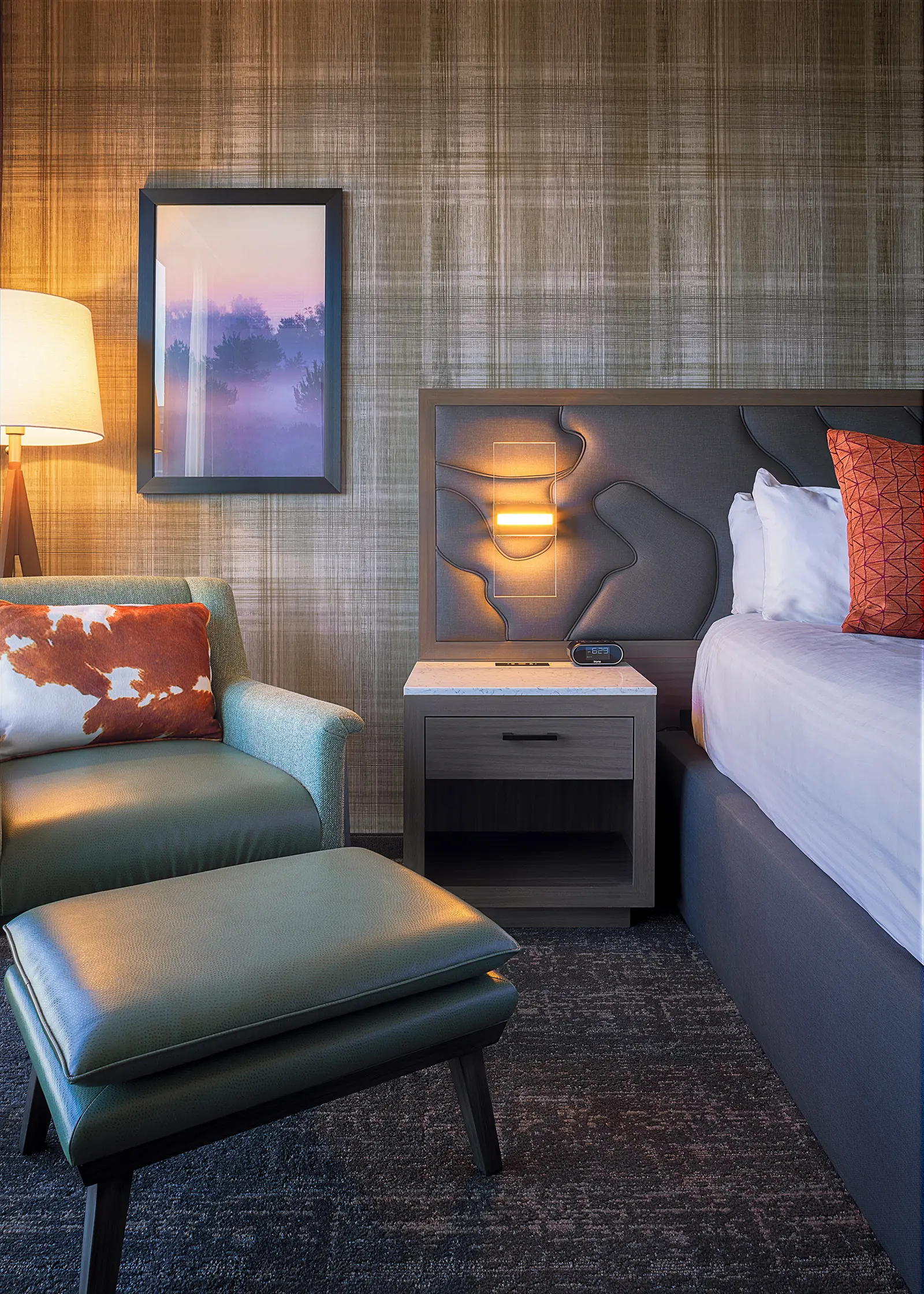 Side chair in a WinStar World Casino & Resort Hotel room.