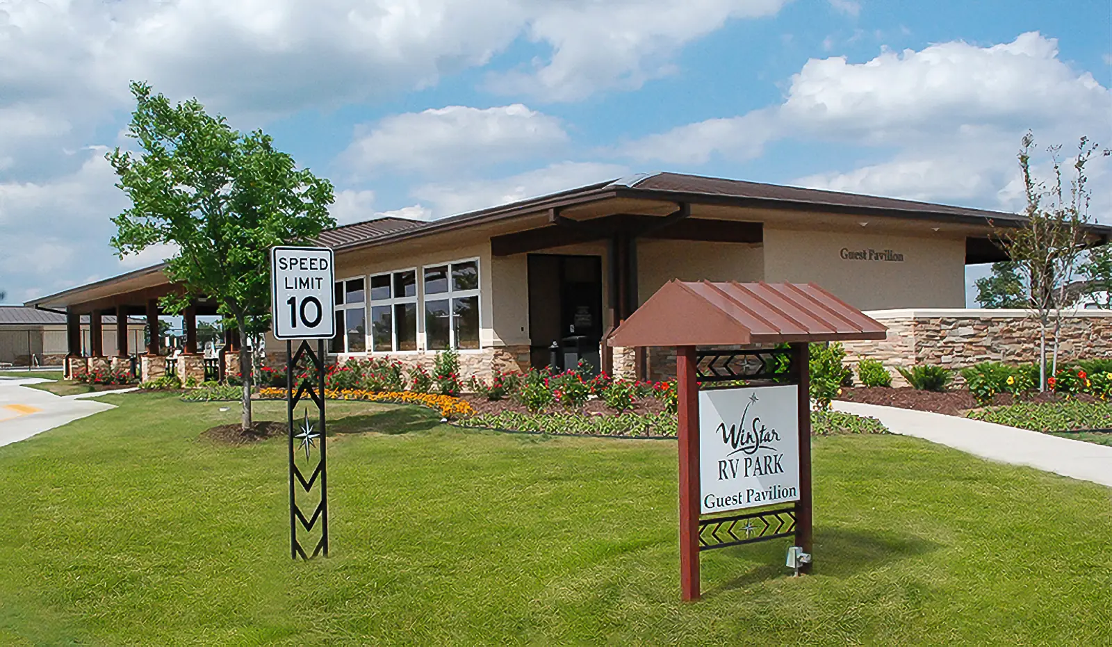 Exterior view of FunTown RV Park at WinStar.