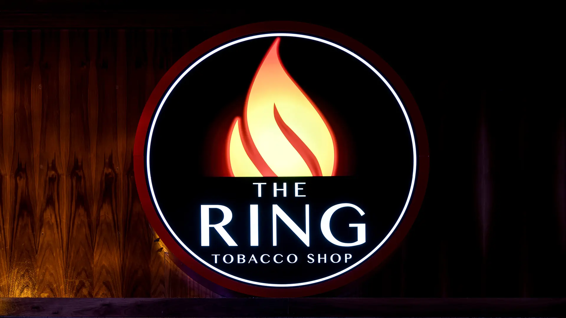 The Ring Tobacco Shop Logo.