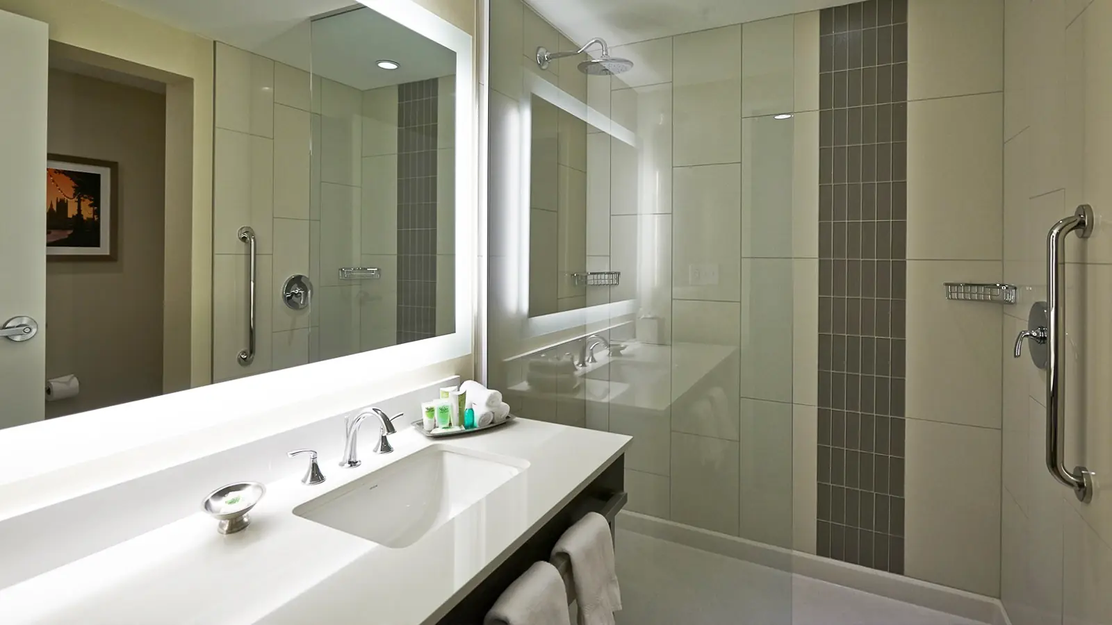 Bathroom in the WinStar World Casino & Resort Pool Tower.
